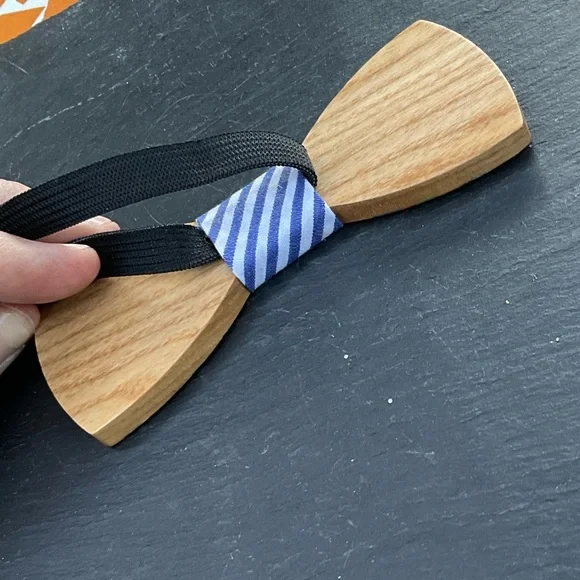 Handmade colorful wood party bowtie unique rarerainbow pride NEW